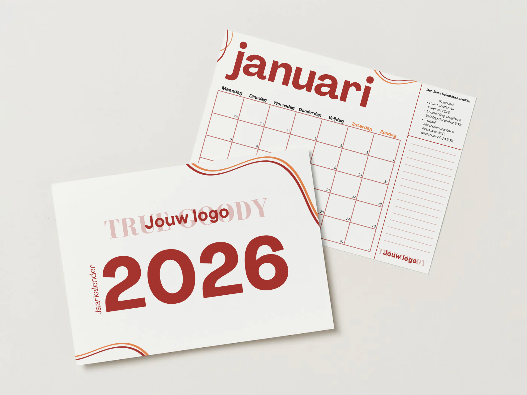 ZAKELIJKE JAARKALENDER