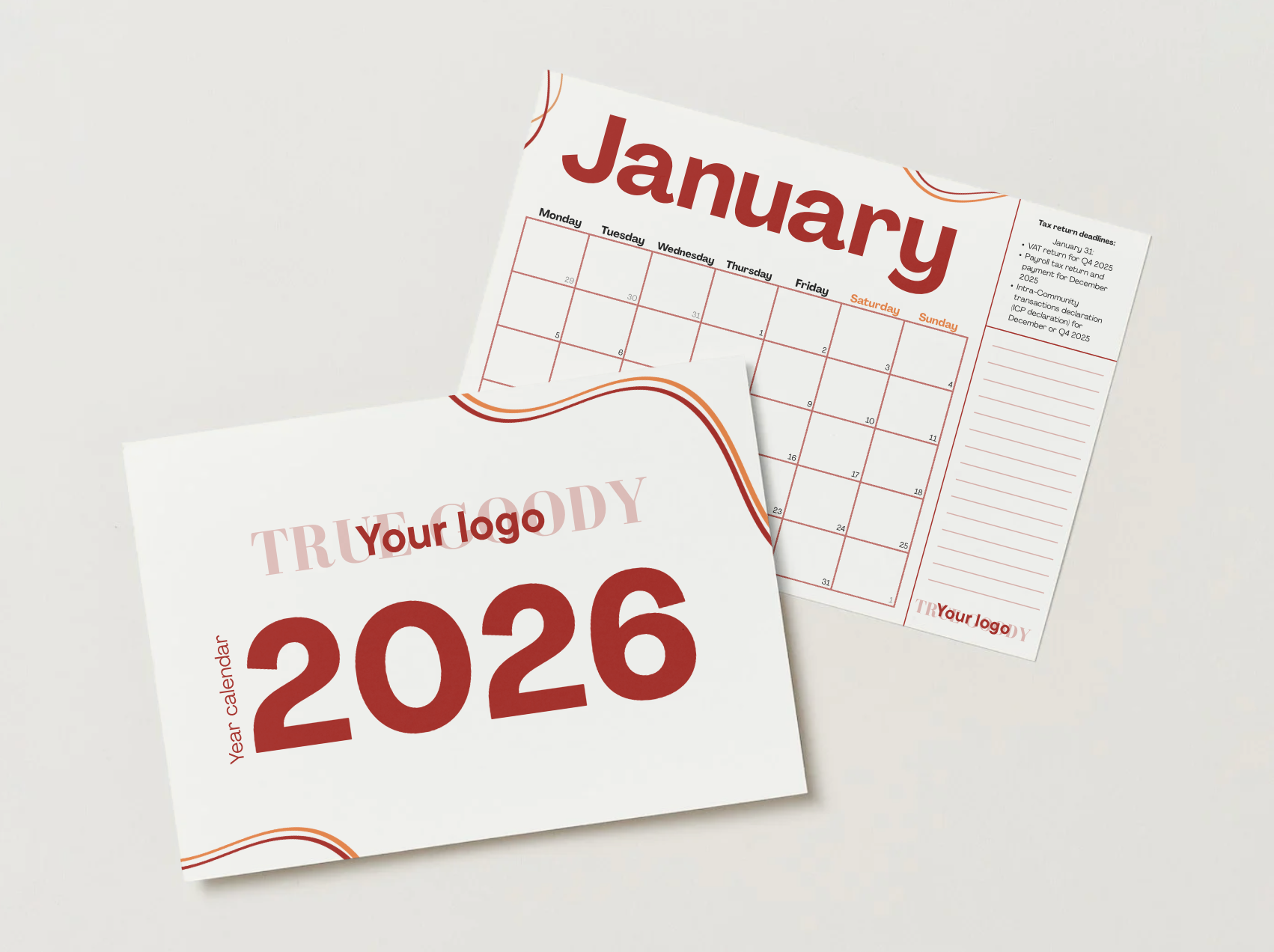 ZAKELIJKE JAARKALENDER